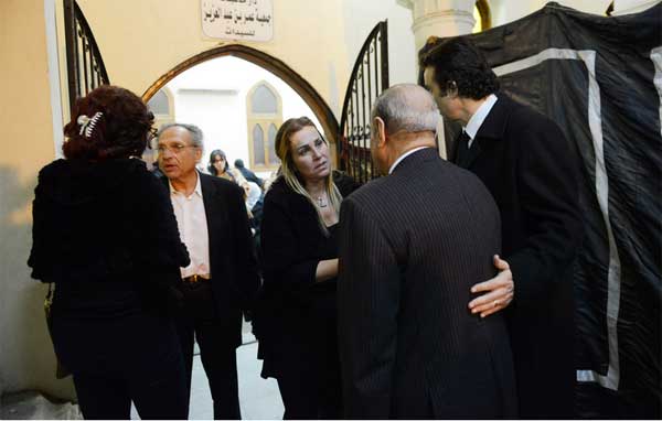 ممدوح حمزة وفريد الديب - عزاء والد شيري عادل