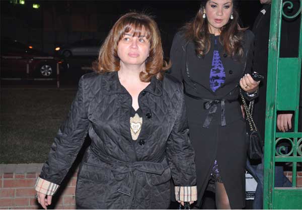 الهام شاهين - عزاء والد شيري عادل