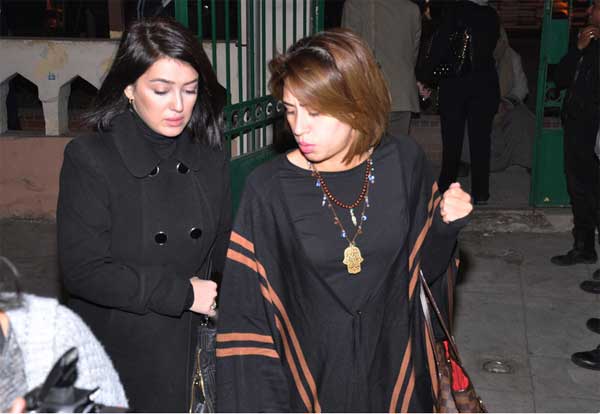 كندة علوش - عزاء والد شيري عادل