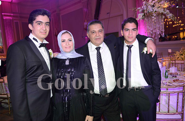 تامر حسني وسامو زين في حفل زفاف ابن شقيقة محسن جابر