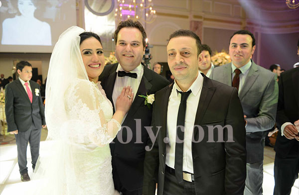 تامر حسني وسامو زين في حفل زفاف ابن شقيقة محسن جابر