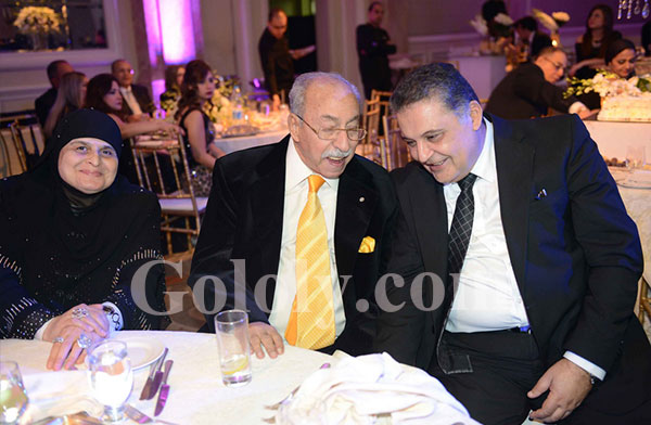 تامر حسني وسامو زين في حفل زفاف ابن شقيقة محسن جابر