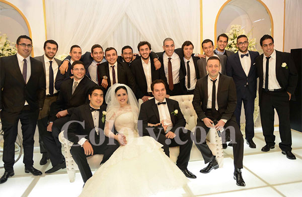 تامر حسني وسامو زين في حفل زفاف ابن شقيقة محسن جابر