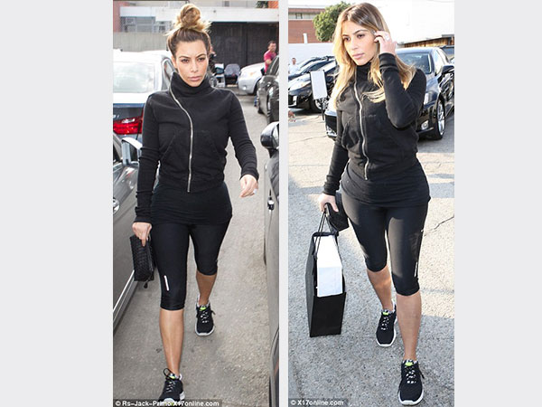 صور .. كيم كارداشيان في إطلالة رياضية مثيرة بعد فقدان الوزن .. وتسريحة شعر جديدة لعيد الميلاد