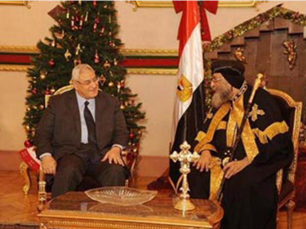 عدلي منصور و تواضروس