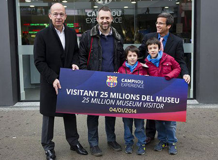 الزائر 25 مليون لمتحف برشلونة