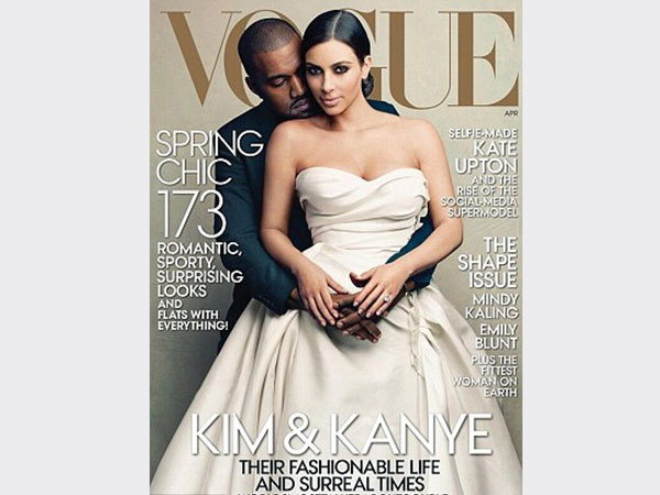 كيم كارداشيان تشتري كل أعداد مجلة Vogue من كشك بيع الصحف.. صور