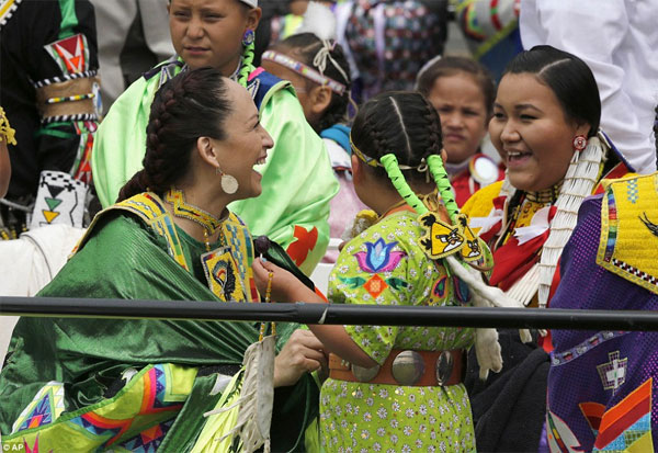 باراك اوباما وزوجته ميشيل في الهند