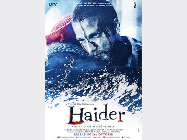 إصدار أول ملصق دعائي لفيلم شهيد كابور Haider صور جولولي