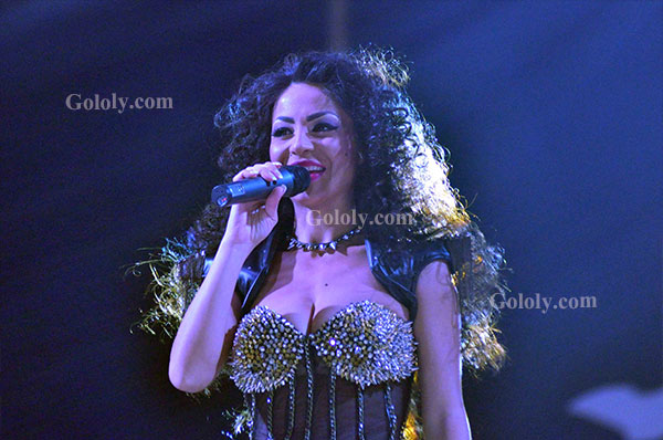 دوللي شاهين حفل دريم بارك 2014