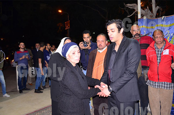 عزاء الفنان ابراهيم يسري