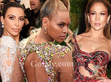 met gala كيم كاردشيان - بيونسيه - جينيفر لوبيز