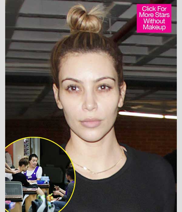 كيم كاردشيان بدون ماكياج