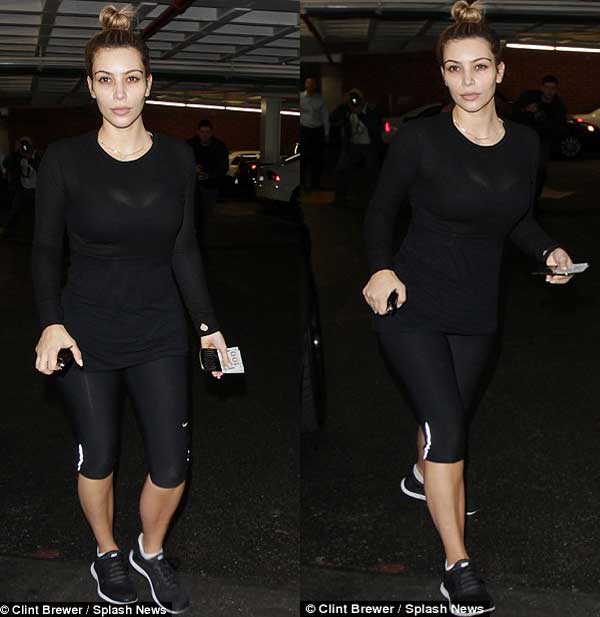 كيم كاردشيان بدون ماكياج