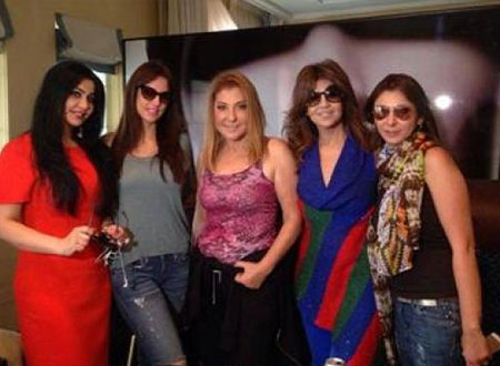 نادية الجندي ودرة بكاميرا بوسي شلبي الخاصة في مهرجان دبي.. صور