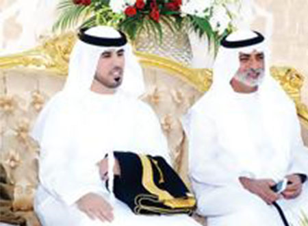 نهيان بن مبارك يحضر أفراح الكعبي والخييلي