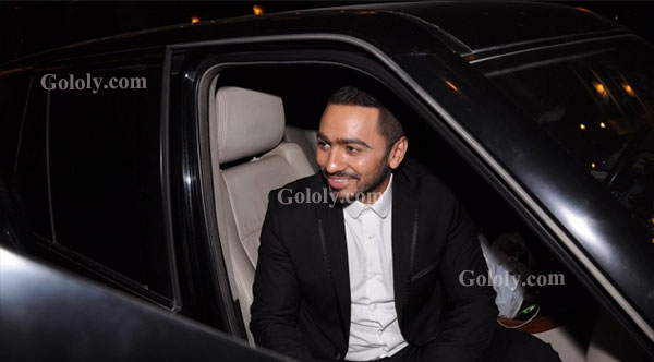 تامر حسني في حفل زفاف شريف ورانيا