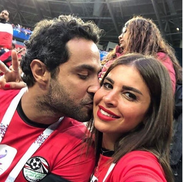 كريم فهمي وزوجته