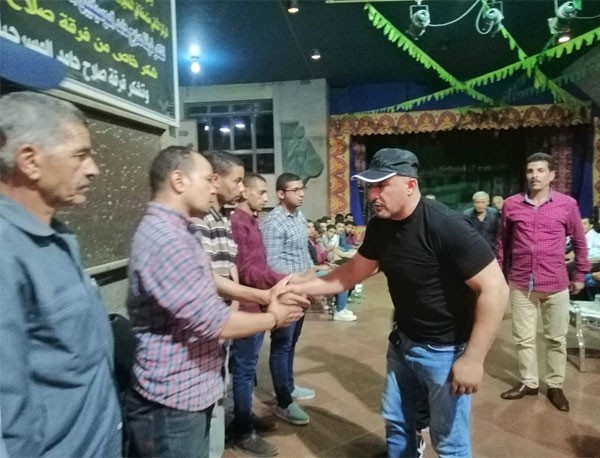احمد السقا في عزاء محمد ابو الوفا