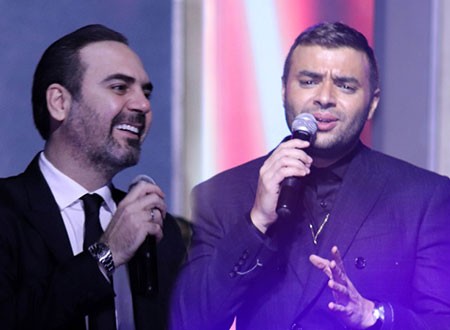 وائل جسار ورامي صبري ومحمود الليثي يشعلون رأس السنة بحفل كامل العدد.. صور