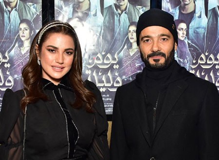 خالد النبوي والنجوم في العرض الخاص لفيلم «يوم وليلة».. صور