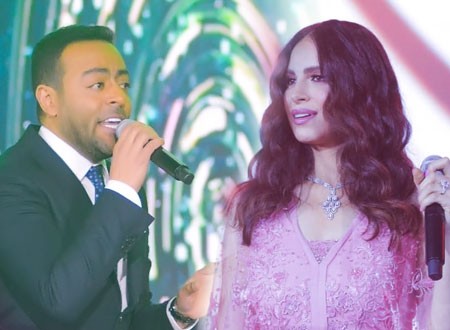 آمال ماهر تشعل حفل عيد الحب على مسرح «كايرو شو».. وتقدم دويتو مع تامر عاشور.. صور