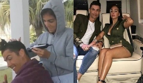 جورجينا تدلل كريستيانو رونالدو بتصفيفة شعر مميزة.. صور