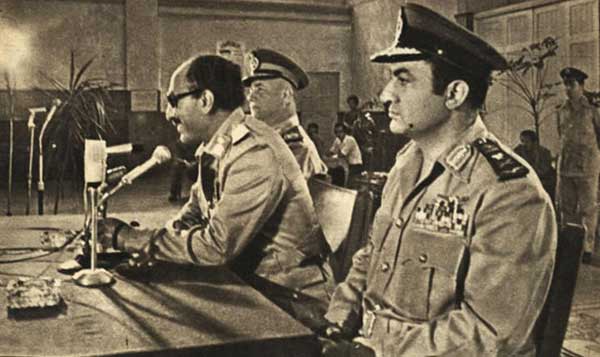 محمد حسني مبارك ومحمد انور السادات