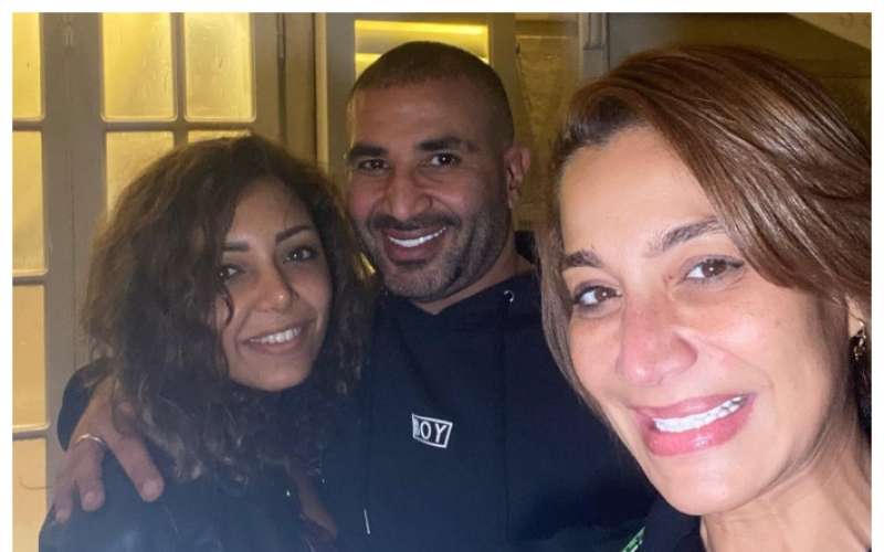 بسمة وهبة واحمد سعد وخطيبته